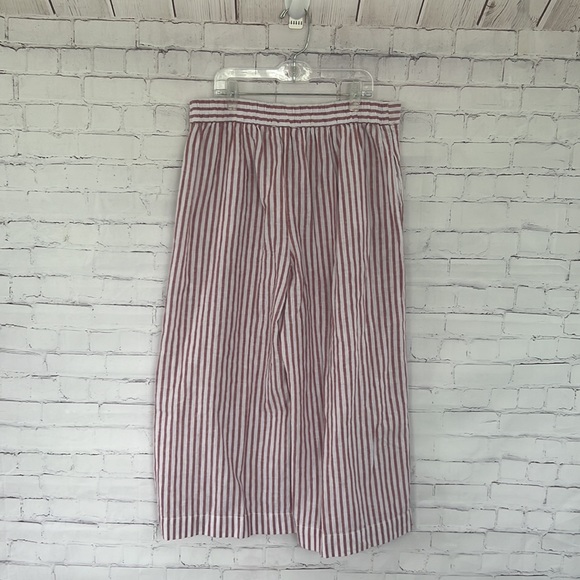 BeachlunchLounge collection linen blend striped capris size medium - Picture 8 of 11